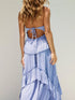 Fashorio Ruffled Halter Neck Maxi Dress