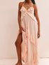 Fashorio Ruffled Halter Neck Maxi Dress