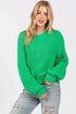 SAGE + FIG Round Neck Drop Shoulder Sweater - Fashorio