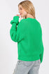 SAGE + FIG Round Neck Drop Shoulder Sweater - Fashorio