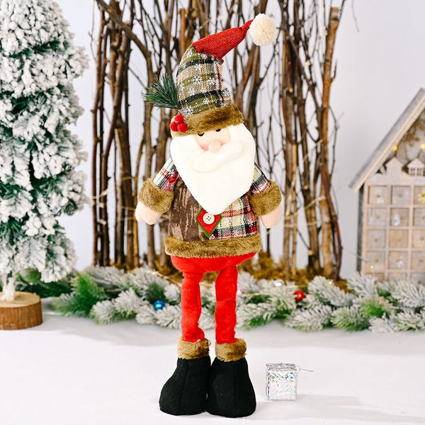 Christmas Telescopic Leg Doll Santa One Size - Fashorio