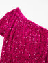 Fashorio Sequin One-Shoulder Dress with High Slit