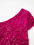 Fashorio Sequin One-Shoulder Dress with High Slit