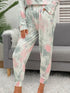 Fashorio Shiny Tie-Dye Round Neck Top and Drawstring Pants Lounge Set