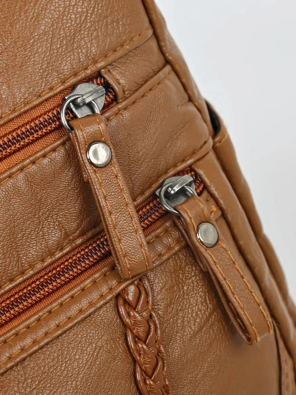 Adjustable Strap PU Leather Shoulder Bag - Fashorio