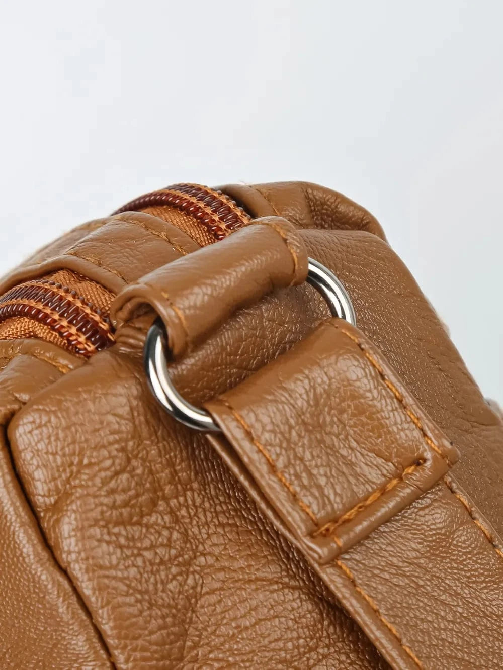 Adjustable Strap PU Leather Shoulder Bag - Fashorio
