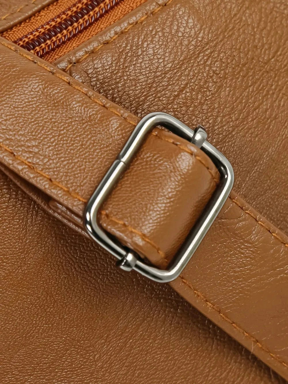 Adjustable Strap PU Leather Shoulder Bag - Fashorio