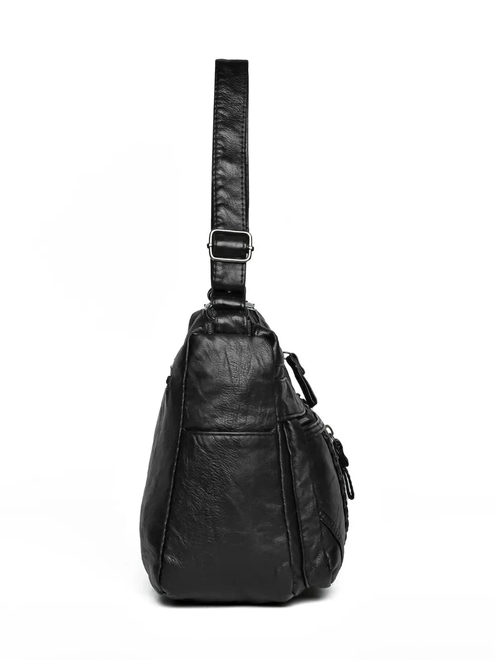 Adjustable Strap PU Leather Shoulder Bag - Fashorio