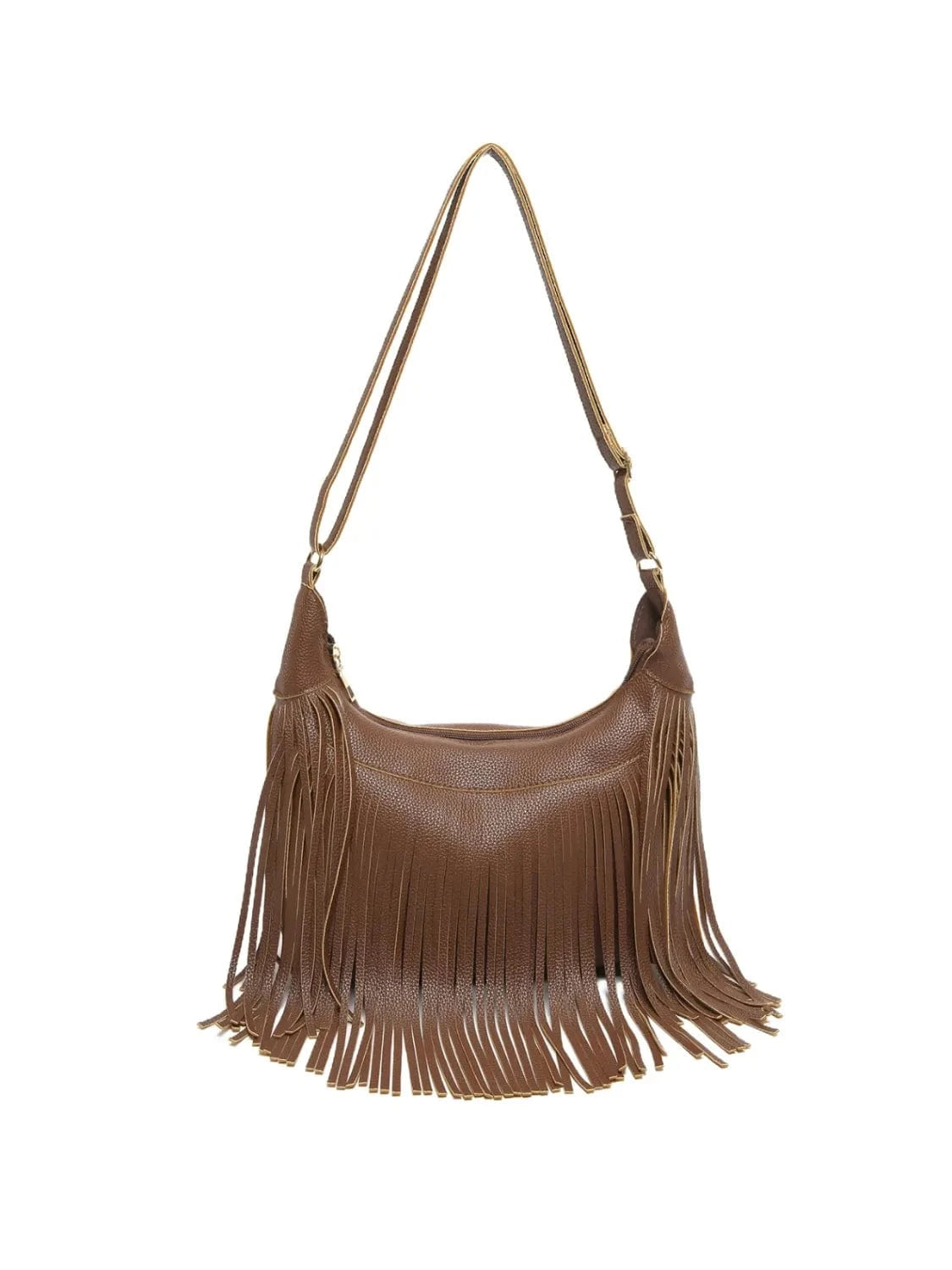 Fringe PU Leather Shoulder Bag - Fashorio