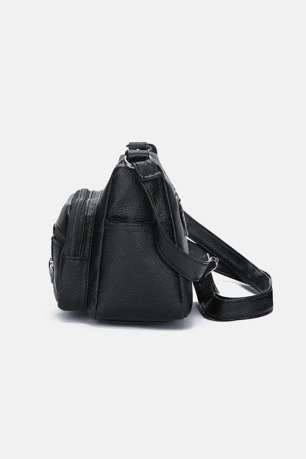 PU Leather Adjustable Strap Shoulder Bag - Fashorio