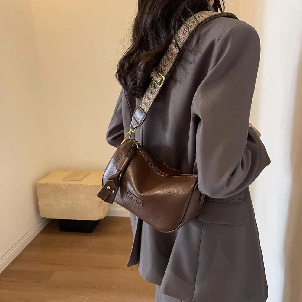 PU Leather Shoulder Bag - Fashorio