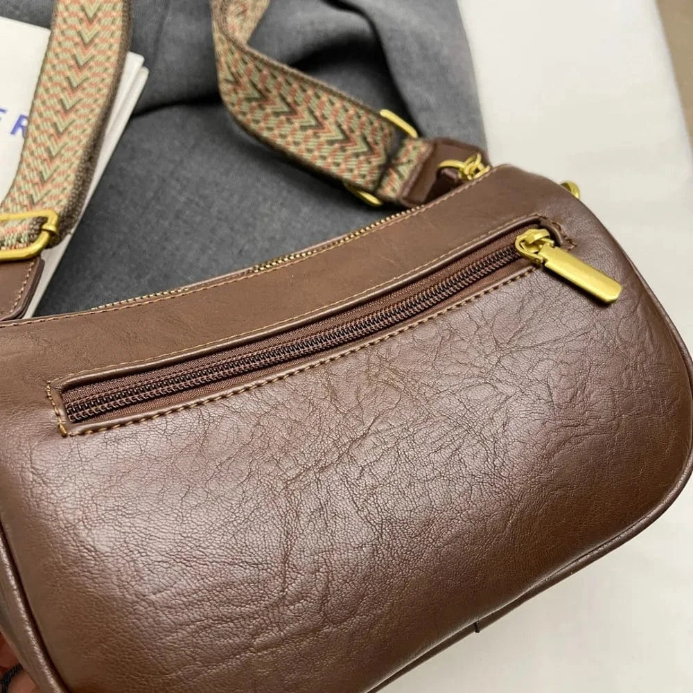 PU Leather Shoulder Bag - Fashorio