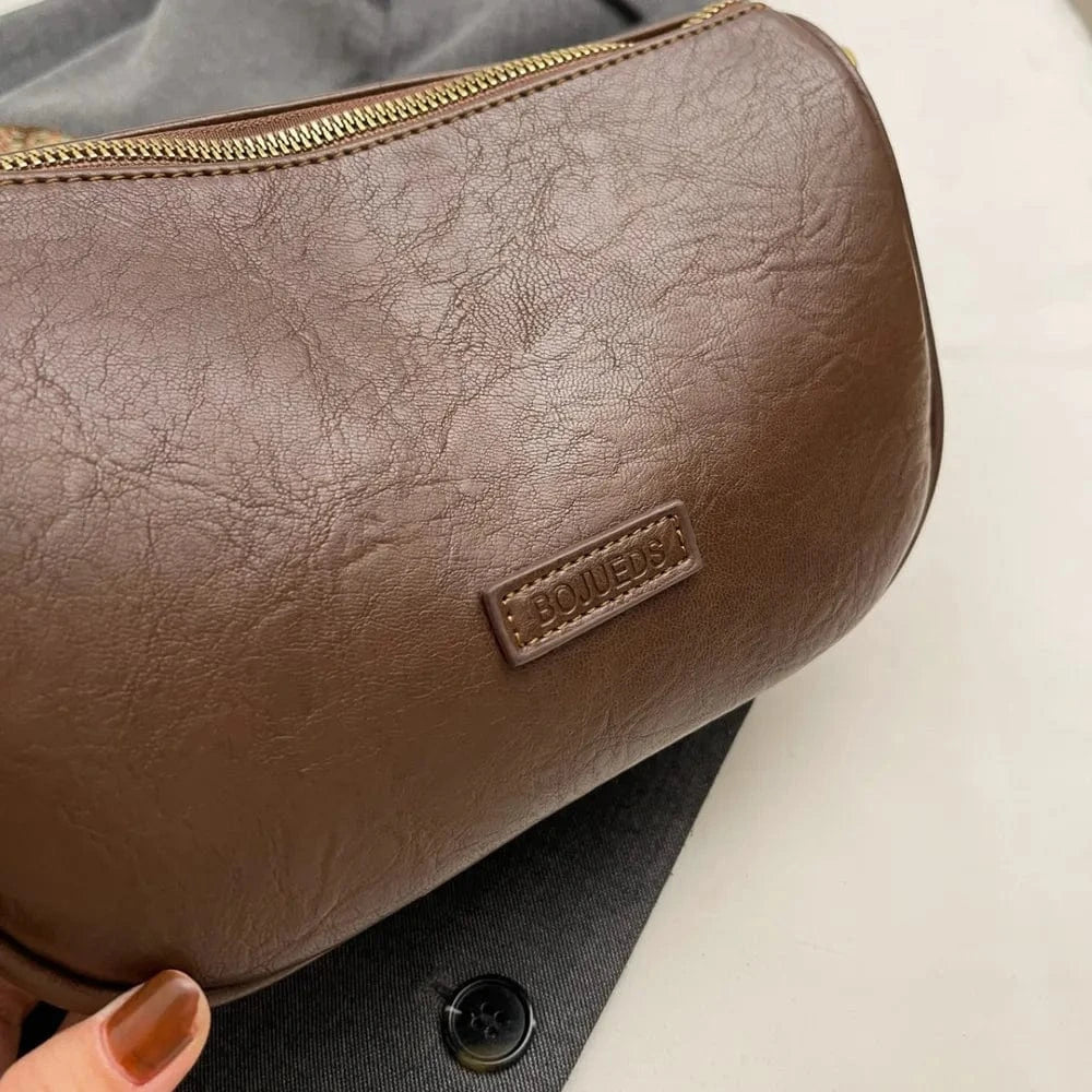 PU Leather Shoulder Bag - Fashorio