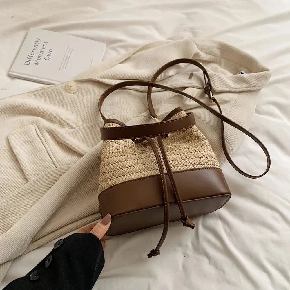 Straw Braided Shoulder Bag - Fashorio