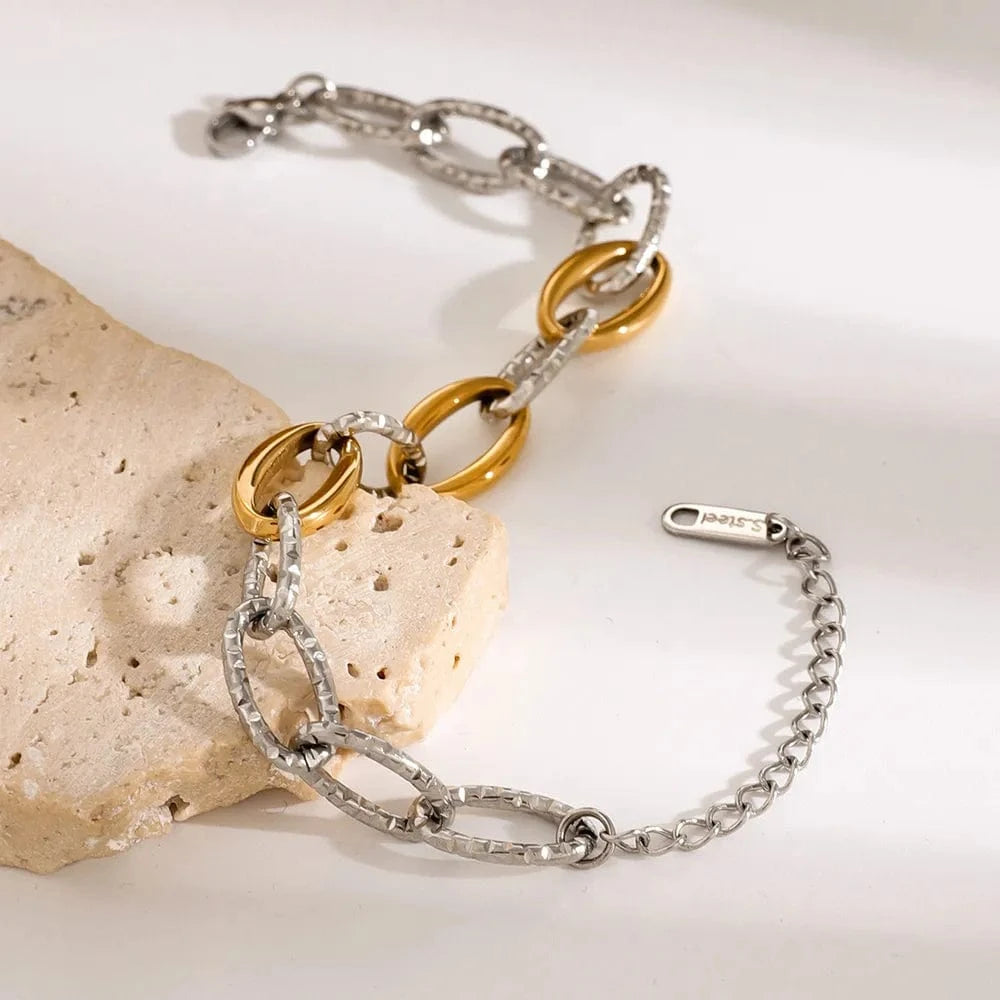 18K Gold-Plated Stainless Steel Bracelet - Fashorio