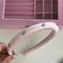 Alloy Bow Trim Headband Silver Pink One Size - Fashorio