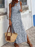 Fashorio Slit Leopard Sleeveless Maxi Dress