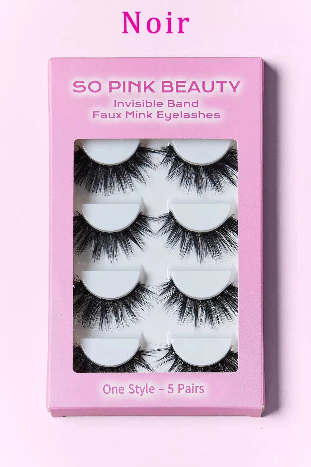 SO PINK BEAUTY Faux Mink Eyelashes 5 Pairs - Fashorio