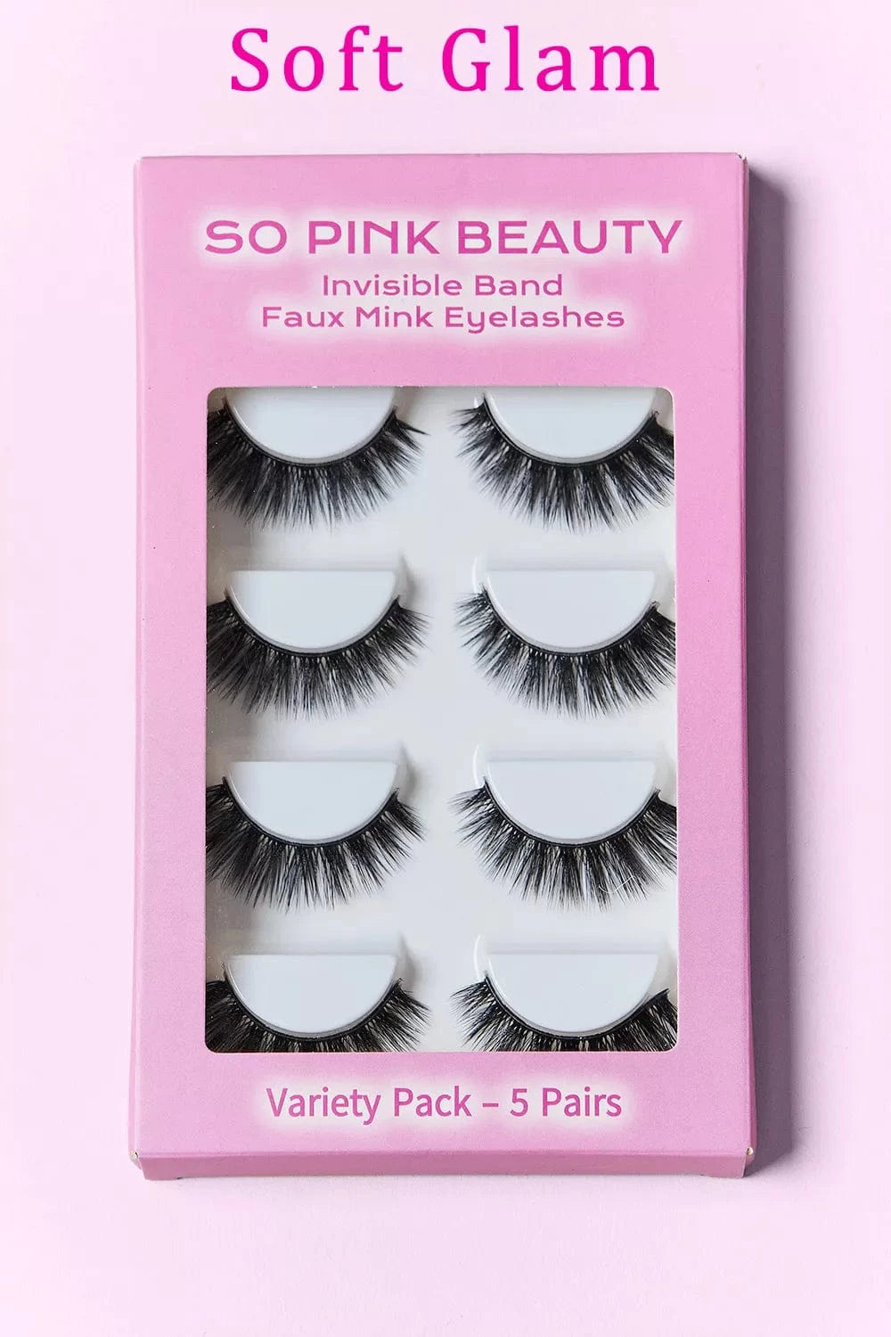 SO PINK BEAUTY Mink Eyelashes 5 Pairs - Fashorio
