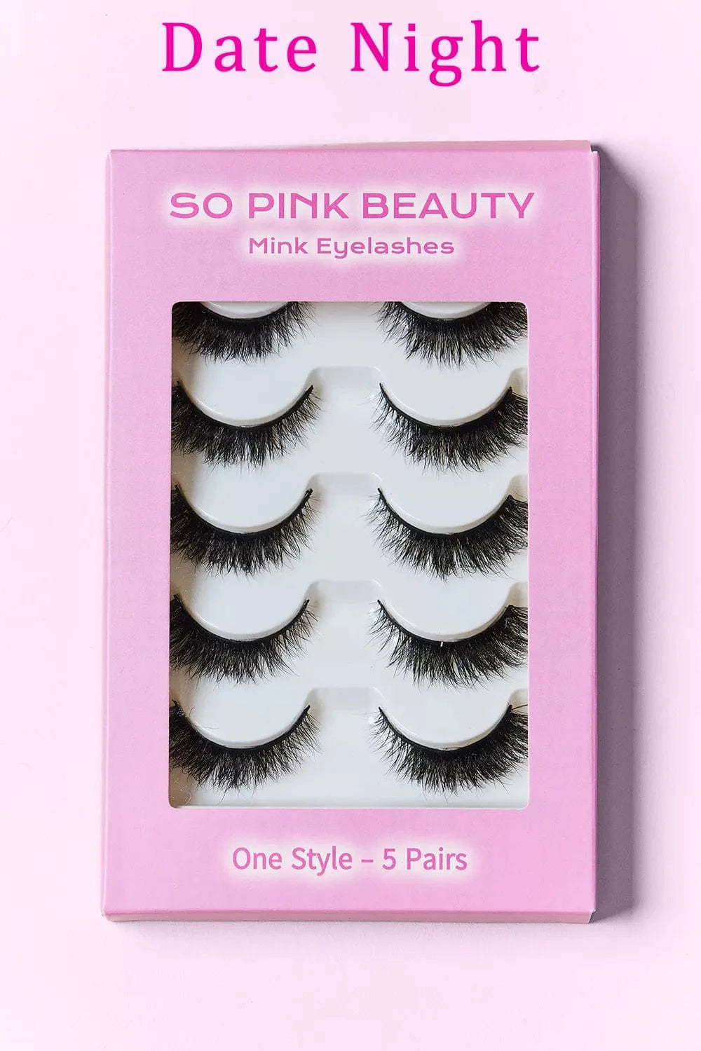 SO PINK BEAUTY Mink Eyelashes 5 Pairs - Fashorio
