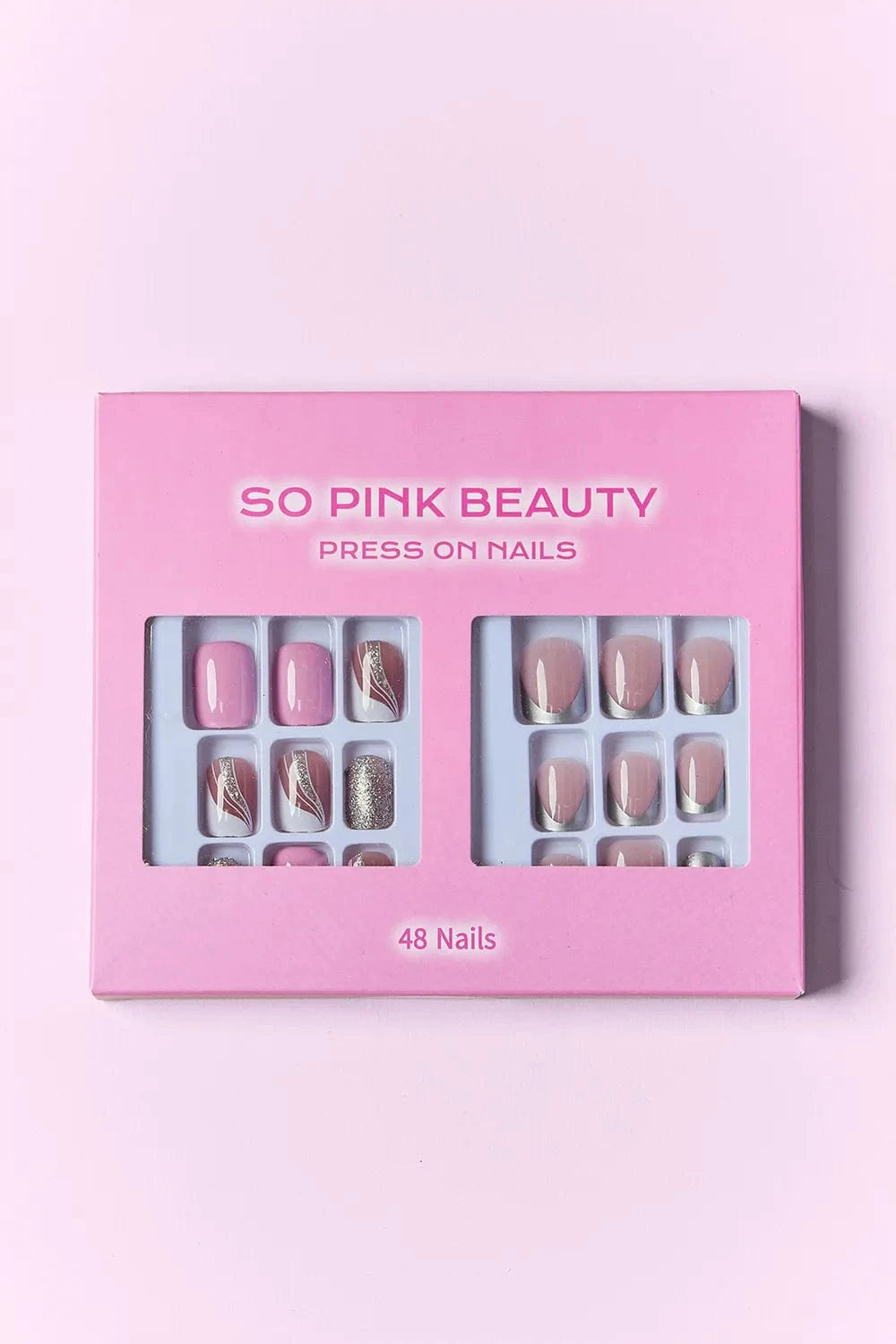 SO PINK BEAUTY Press On Nails 2 Packs - Fashorio