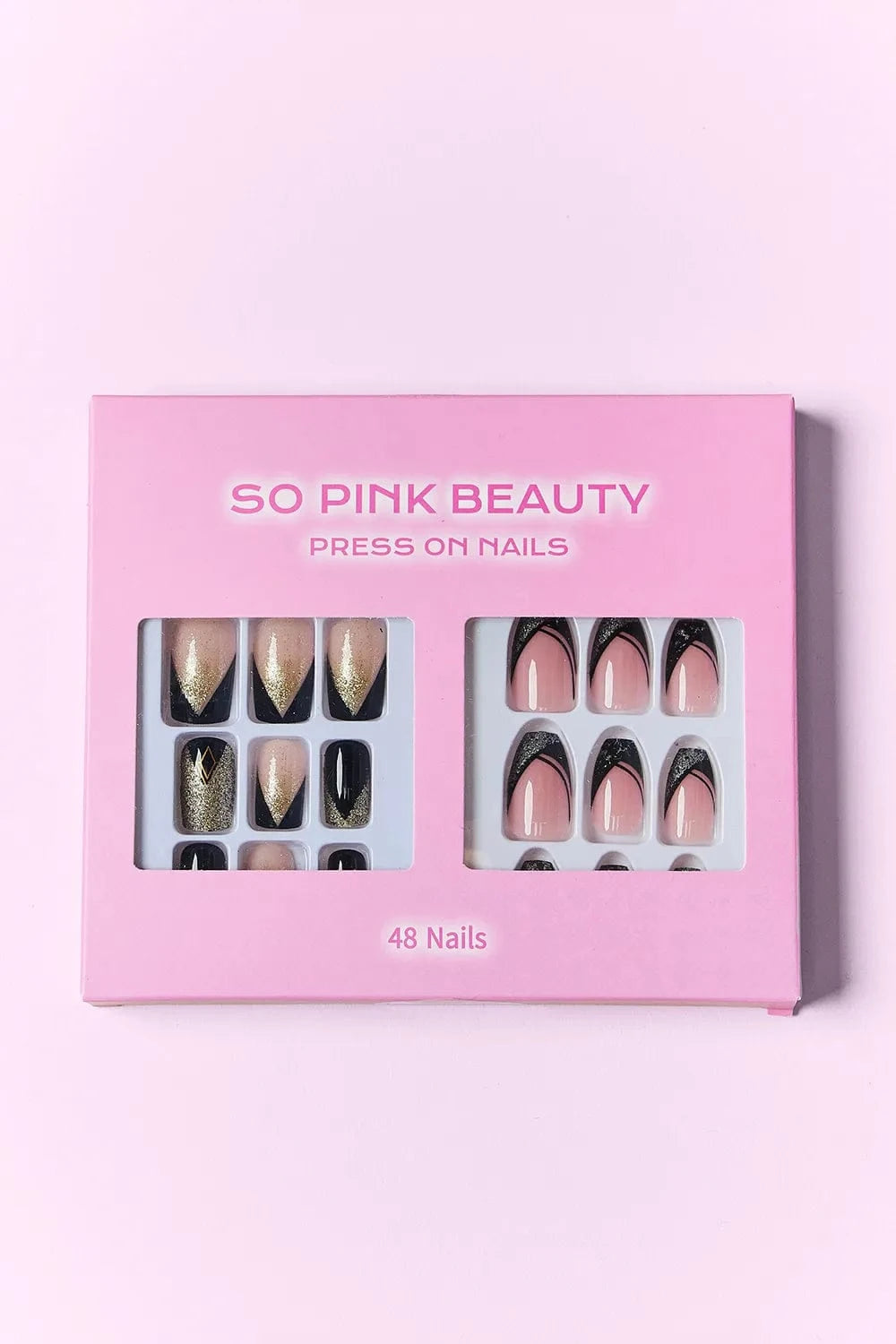 SO PINK BEAUTY Press On Nails 2 Packs - Fashorio