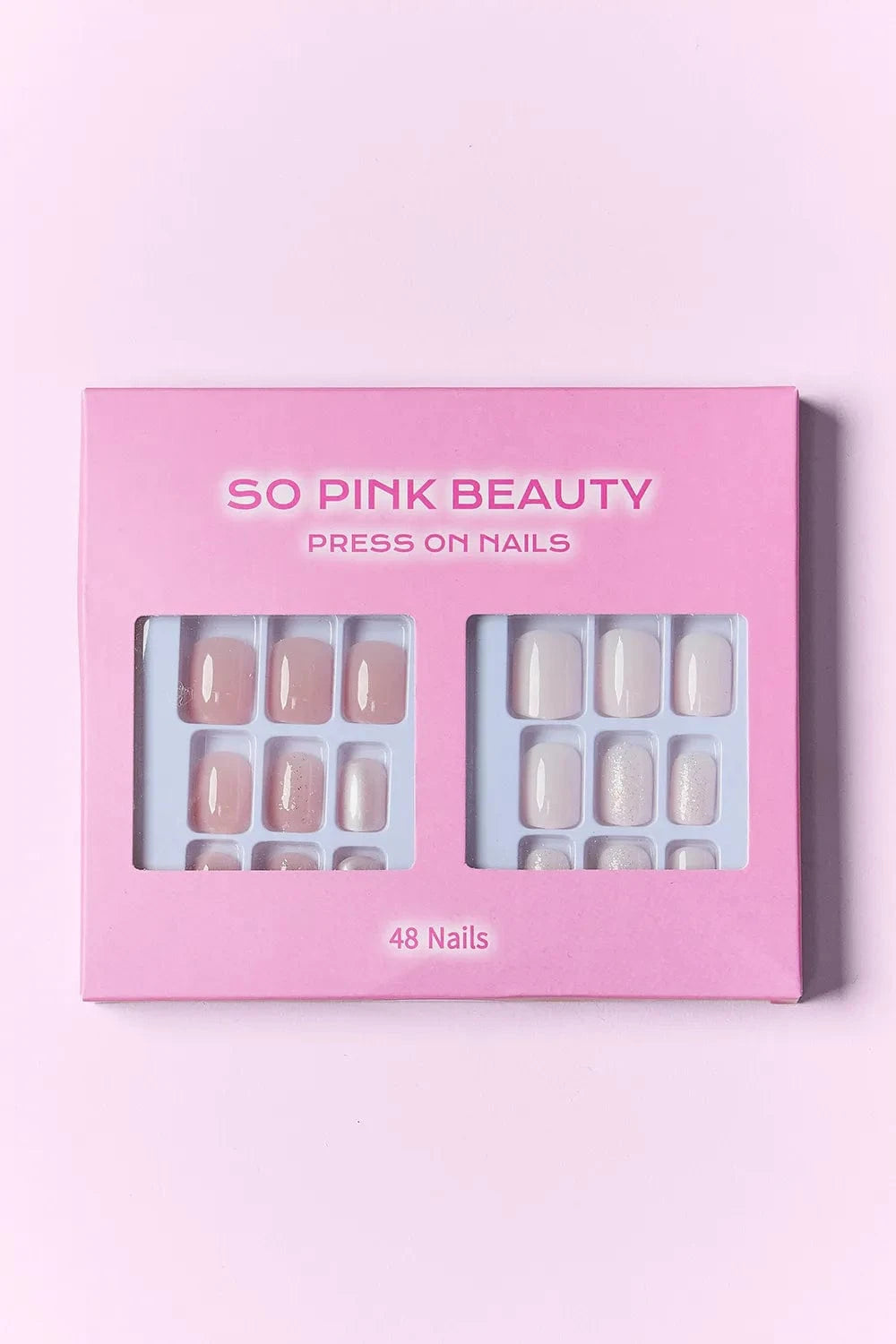 SO PINK BEAUTY Press On Nails 2 Packs - Fashorio