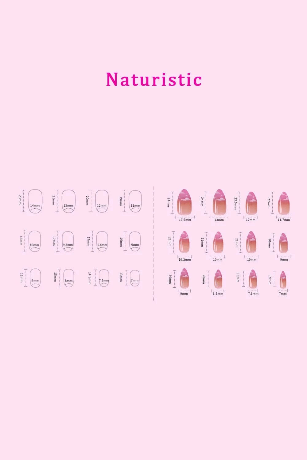 SO PINK BEAUTY Press On Nails 2 Packs - Fashorio