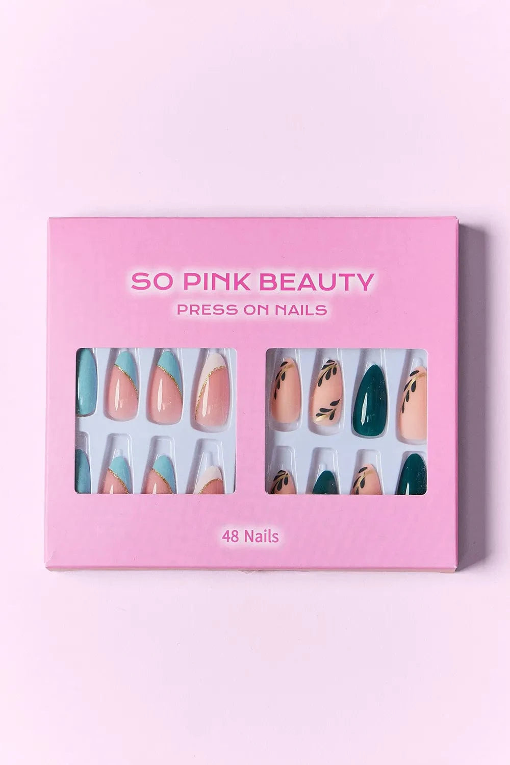 SO PINK BEAUTY Press On Nails 2 Packs - Fashorio