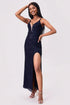 Fashorio Split Sequin Backless Maxi Cami Dress