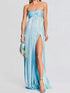 Fashorio Split Sweetheart Neck Tube Maxi Dress