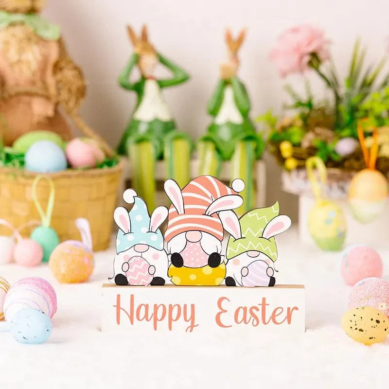 Easter Element Wooden Ornament Style B One Size - Fashorio