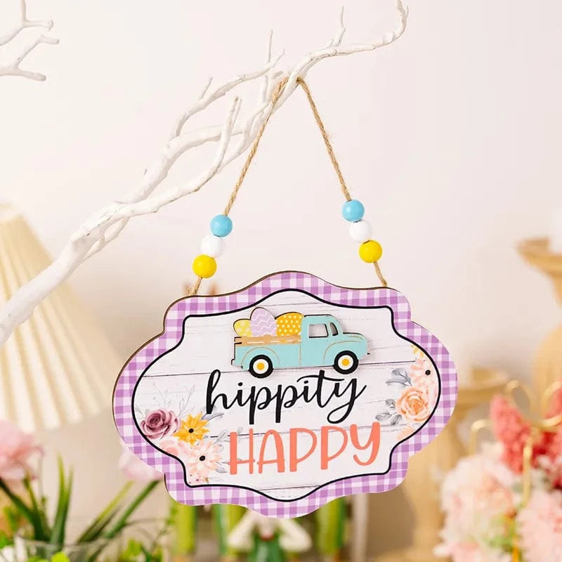Easter Wooden Bead Hanging Widget Style B One Size - Fashorio