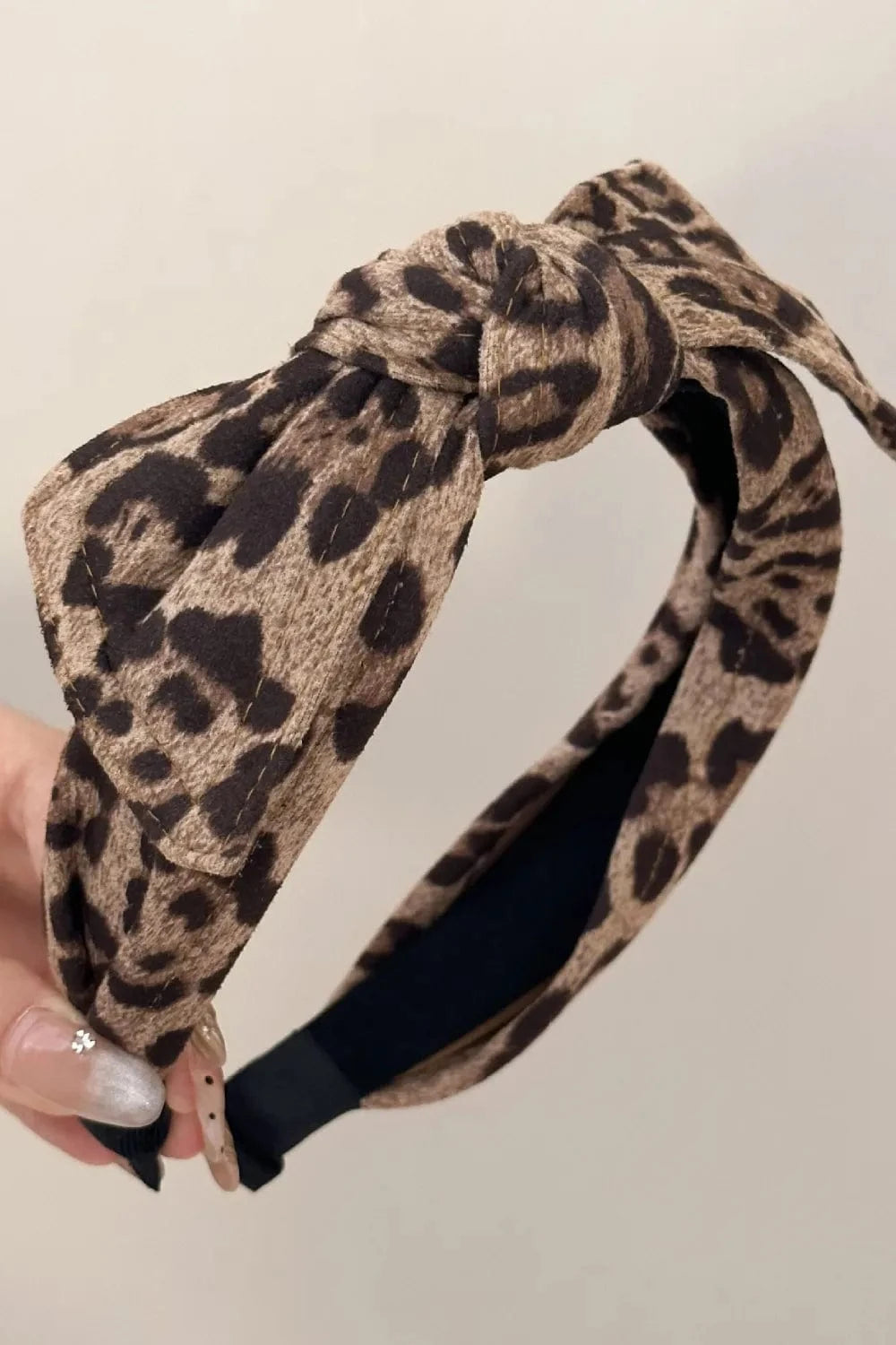 Leopard Polyester Wide Headband Style B One Size - Fashorio