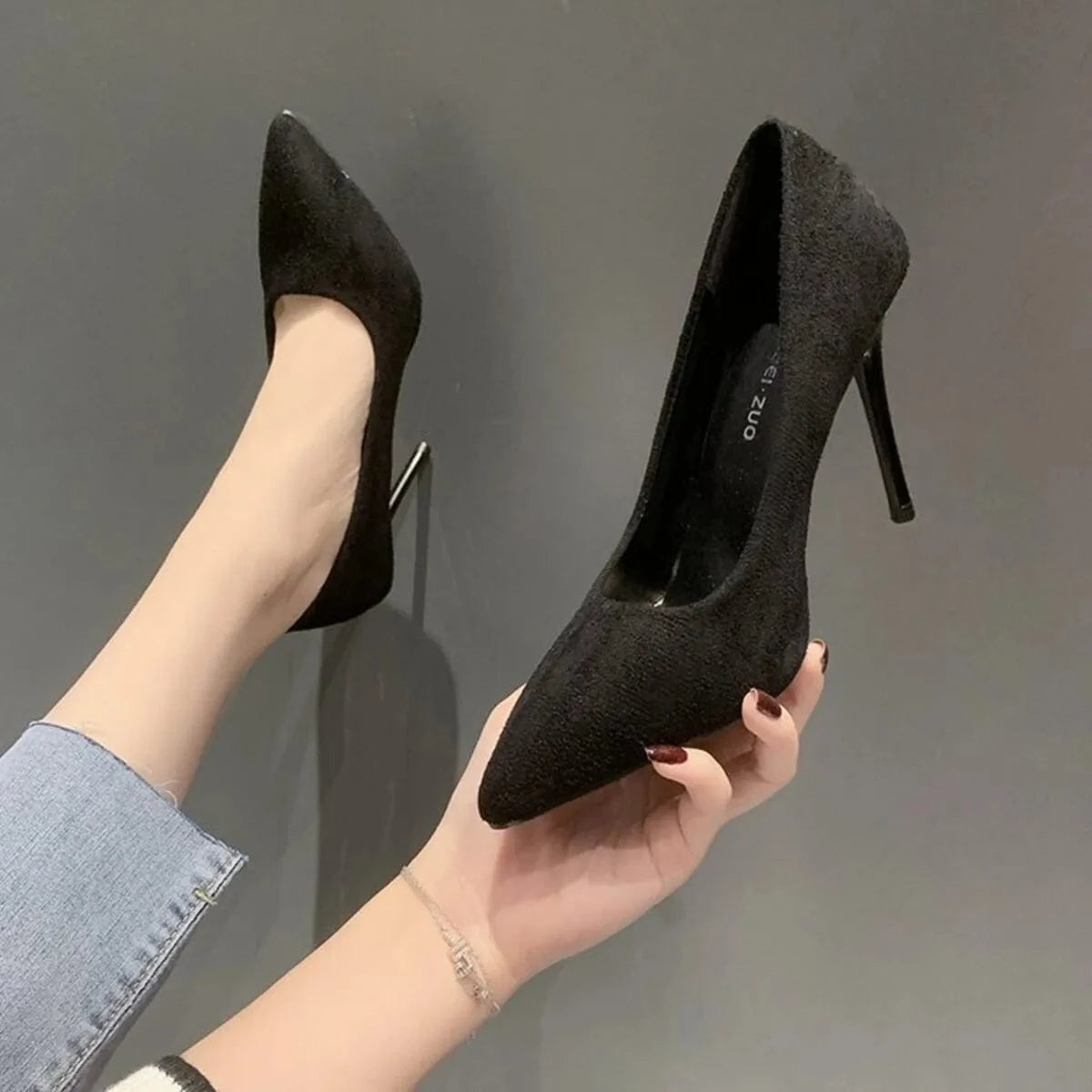 Point Toe Stiletto Pumps Style C - Fashorio