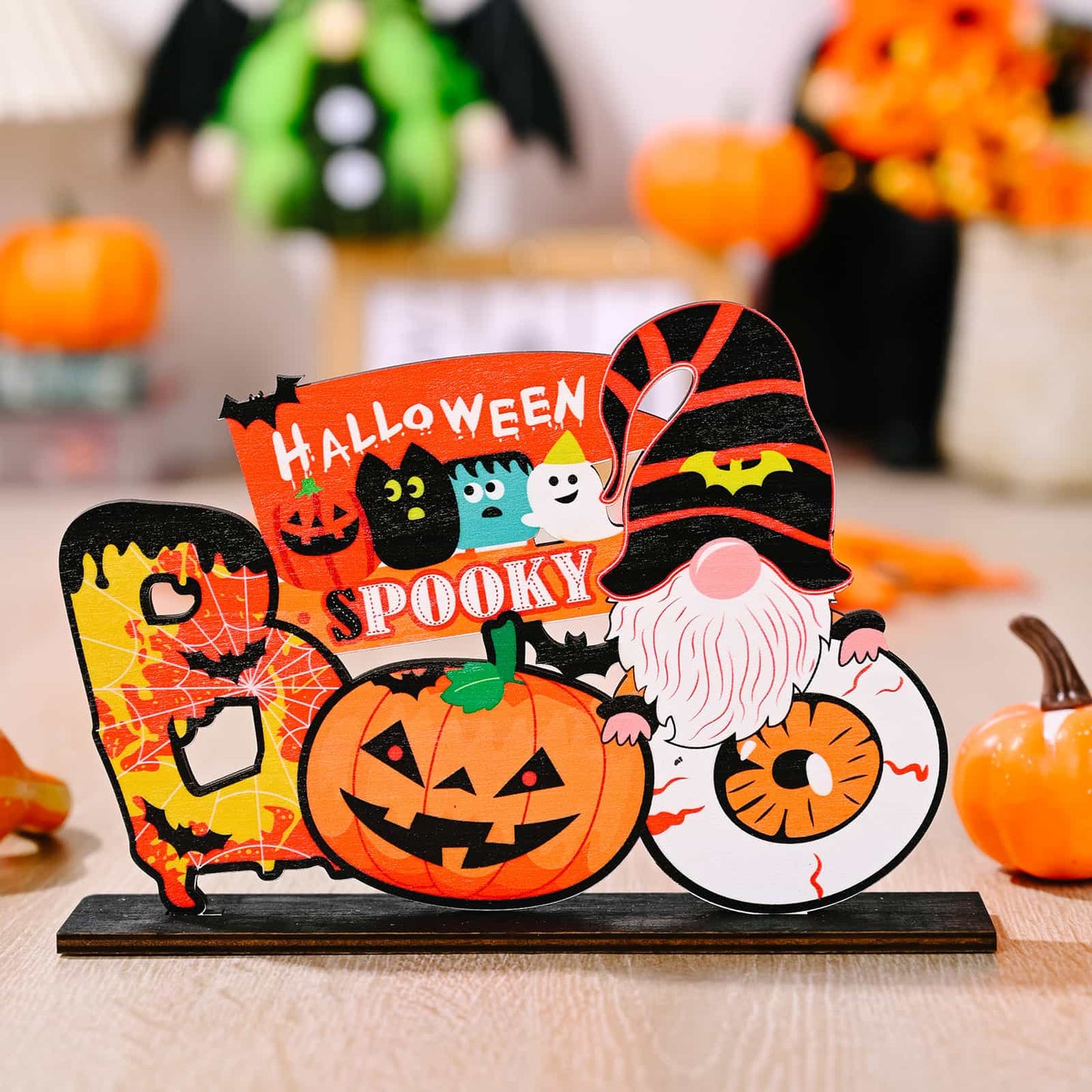 Assorted 2-Piece Halloween Element Ornaments Style D One Size - Fashorio