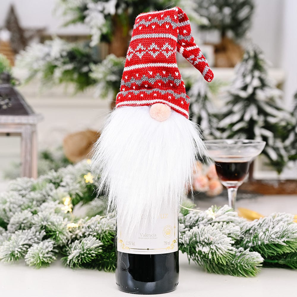 Assorted 2-Piece Wine Bottle Covers Style D One Size - Fashorio