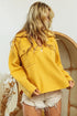 BiBi Flap Pockets Fleece Collared Sweatshirt - Fashorio