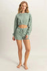 HYFVE Crew Neck Long Sleeve Crop Sweatshirt - Fashorio