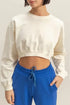 HYFVE Crew Neck Long Sleeve Crop Sweatshirt - Fashorio