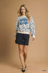 Umgee Scenic Print Cropped Sweatshirt - Fashorio