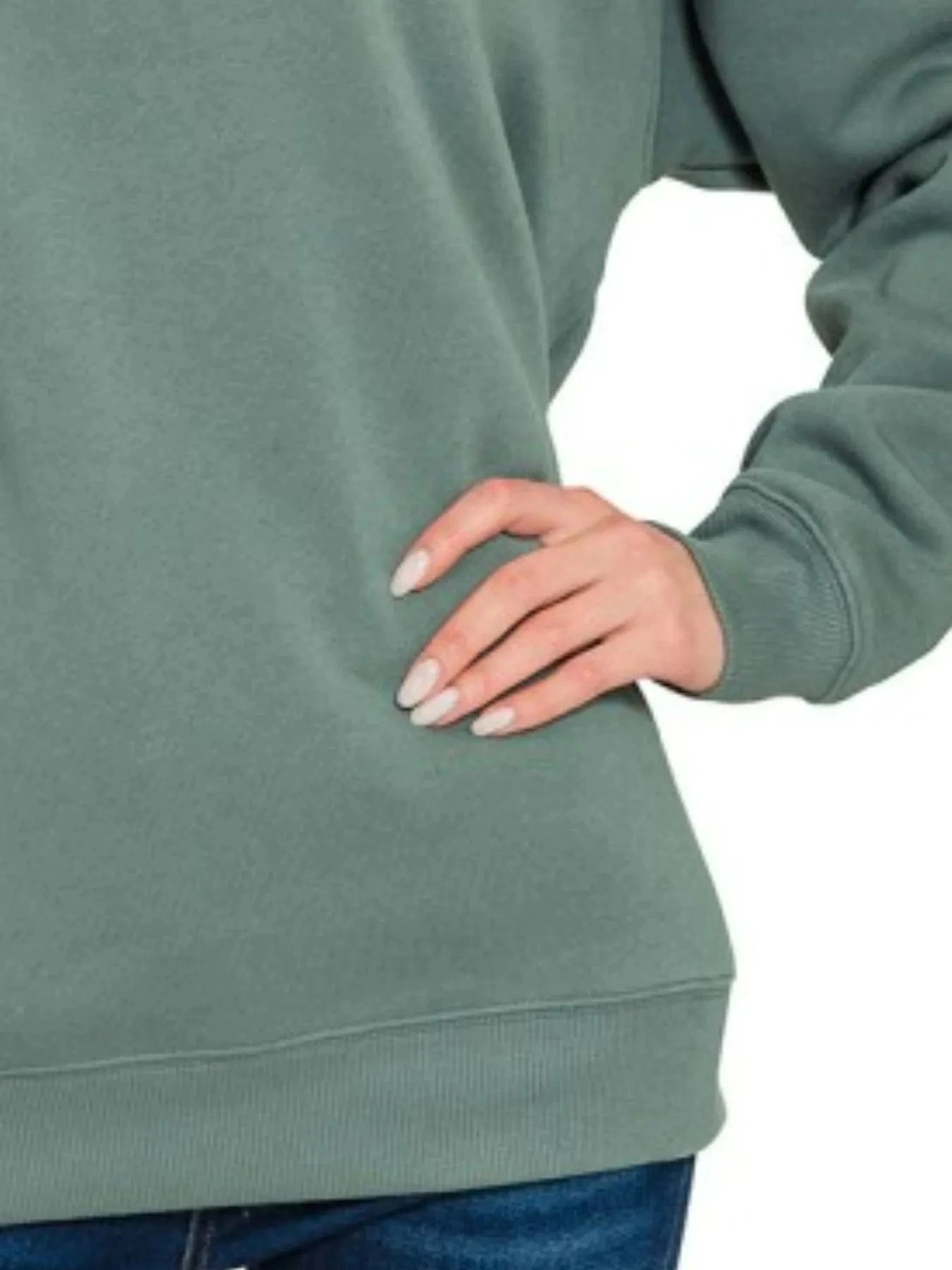 Zenana Fleece Round Neck Sweatshirts - Fashorio