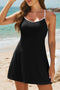 Fashorio Swimwear Black / S Contrast Trim Scoop Neck One-Piece Swimwear
