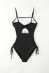 Fashorio Swimwear Drawstring Spaghetti Strap One-Piece Swimwear