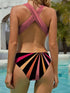 Fashorio Swimwear FAM-FAM Crisscross Cutout Striped One-Piece Swimwear