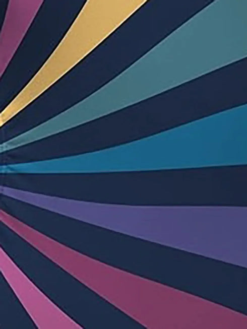 Fashorio Swimwear FAM-FAM Crisscross Cutout Striped One-Piece Swimwear