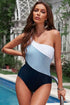 Fashorio Swimwear Full Size Cutout Color Block Sleeveless One-Piece Swimwear