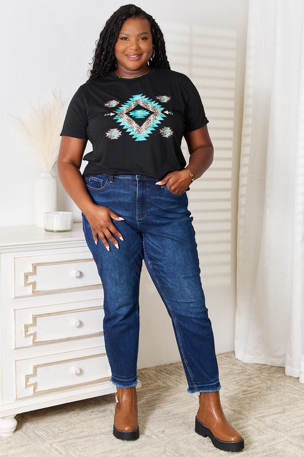 Simply Love Graphic Short Sleeve T-Shirt - Fashorio