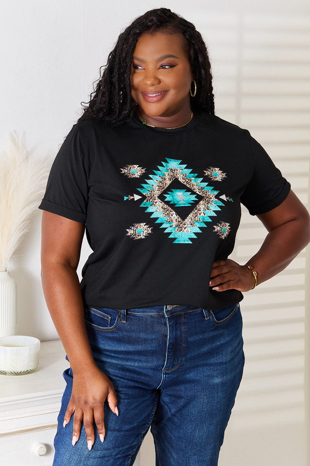 Simply Love Graphic Short Sleeve T-Shirt - Fashorio