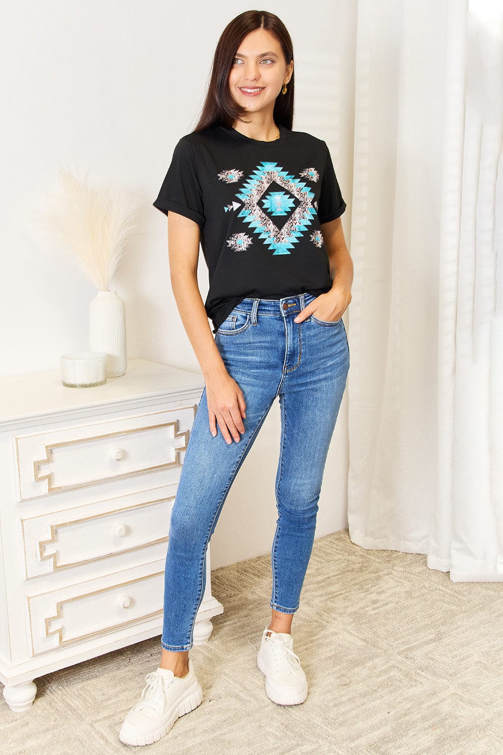 Simply Love Graphic Short Sleeve T-Shirt - Fashorio